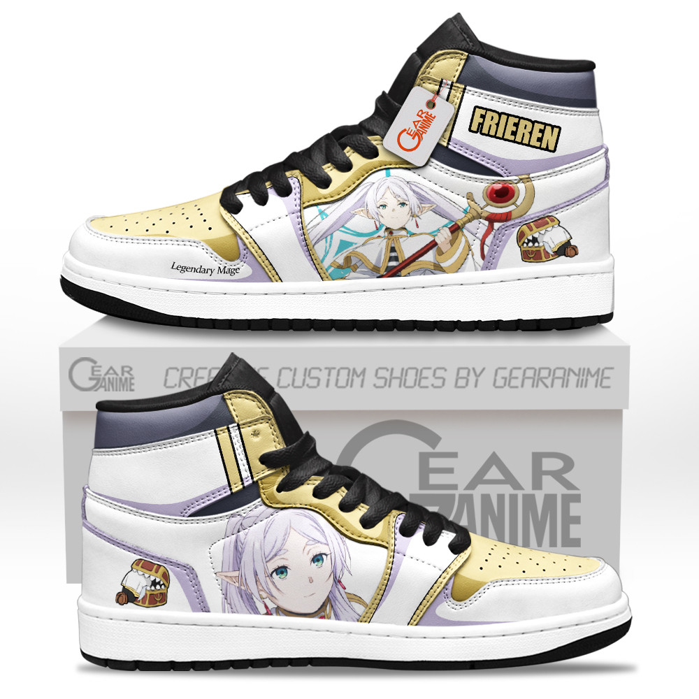 Frieren Custom Anime High-Top Leather Sneakers Magic Slayer Drop