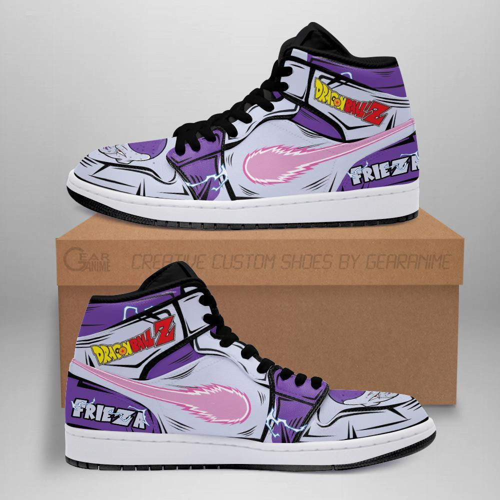 Frieza Custom Anime High-Top Leather Sneakers Death Cannon Power Edition