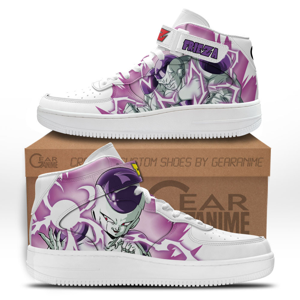 Frieza Custom Anime Mid-Top Leather Sneakers