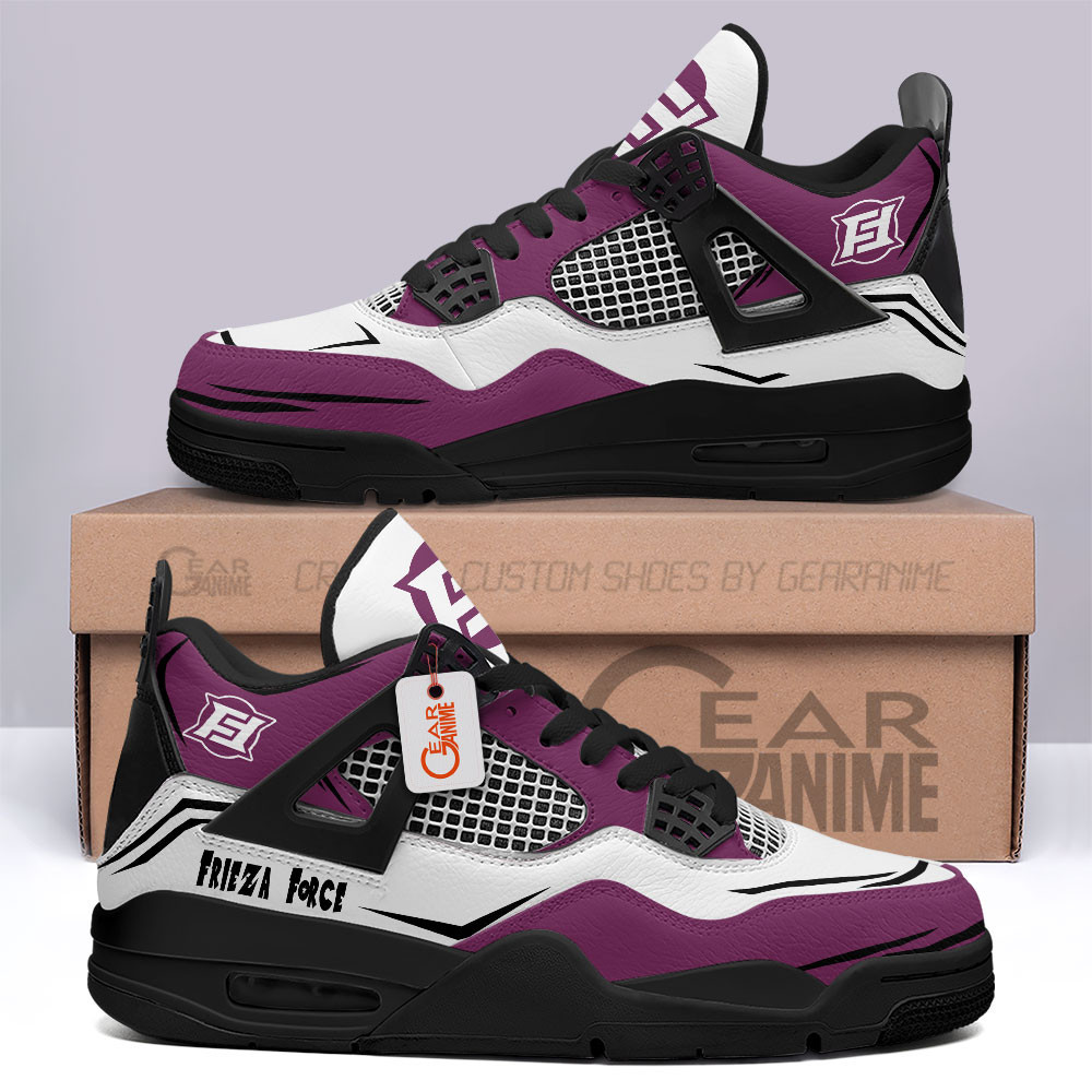 Frieza Force Retro 4 Leather Sneakers Custom Name