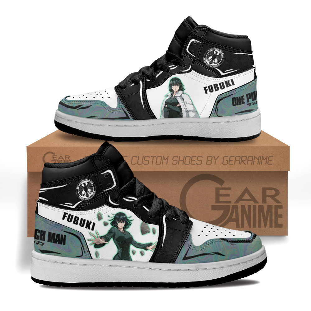 Fubuki Custom Anime Kids High-Top Leather Sneakers