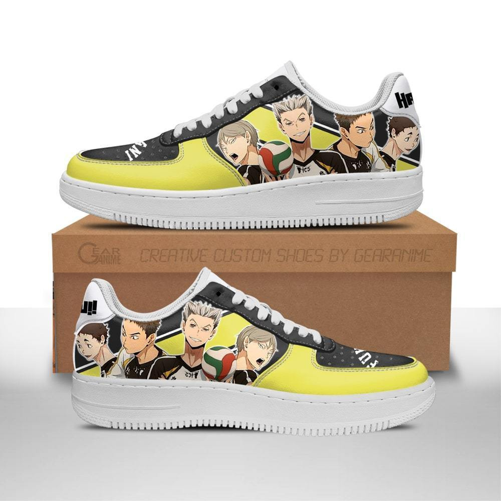 Fukurodani Academy Custom Anime Low-Top Leather Sneakers