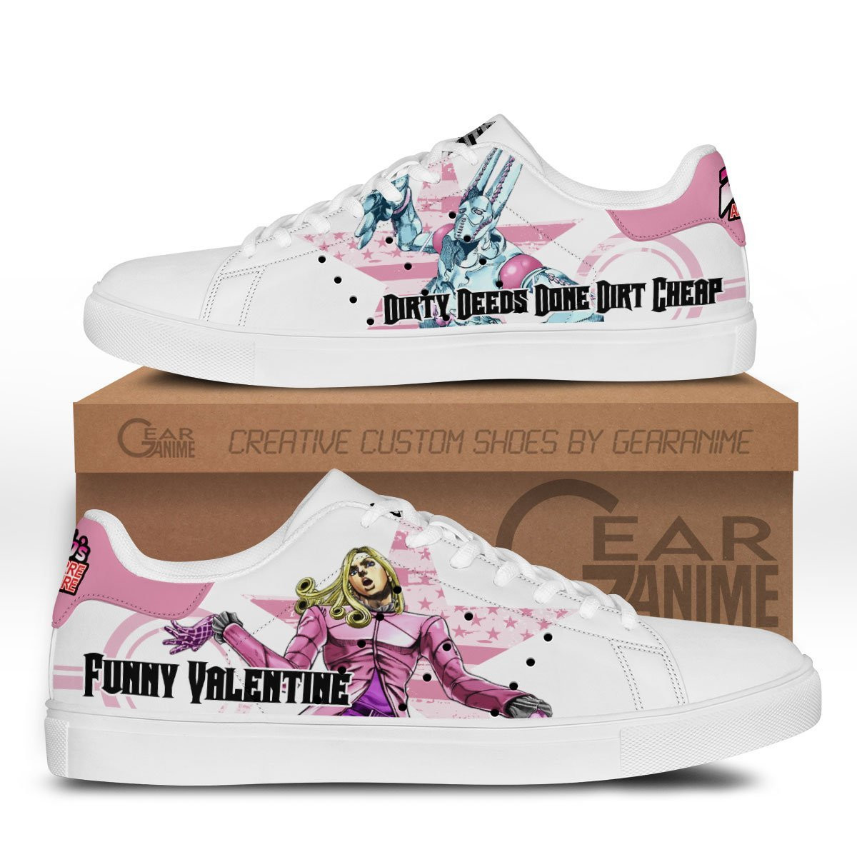 Funny Valentine Custom Anime Classic Court Shoes
