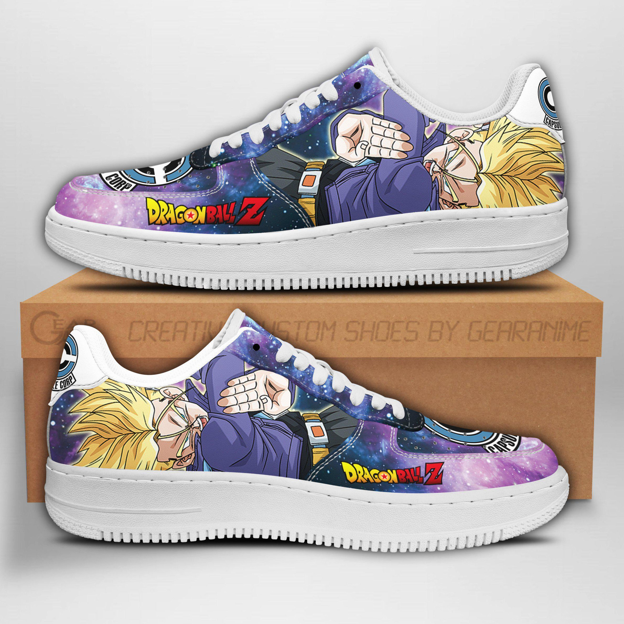 Future Trunks Custom Anime Low-Top Leather Sneakers