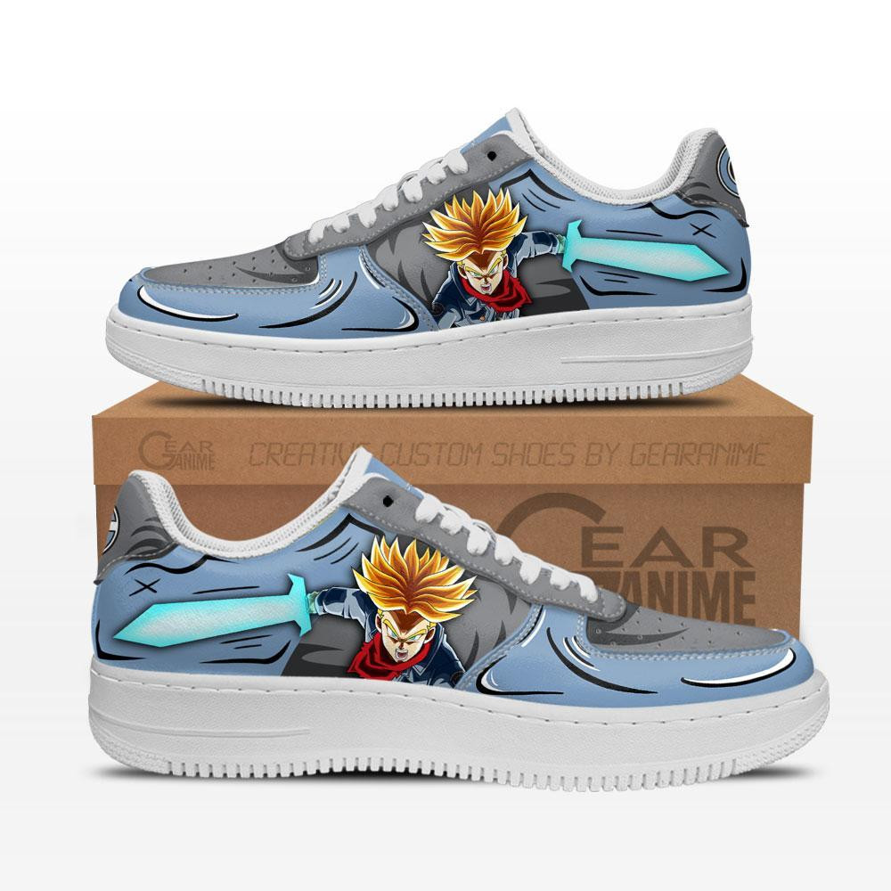 Future Trunks Custom Anime Low-Top Leather Sneakers