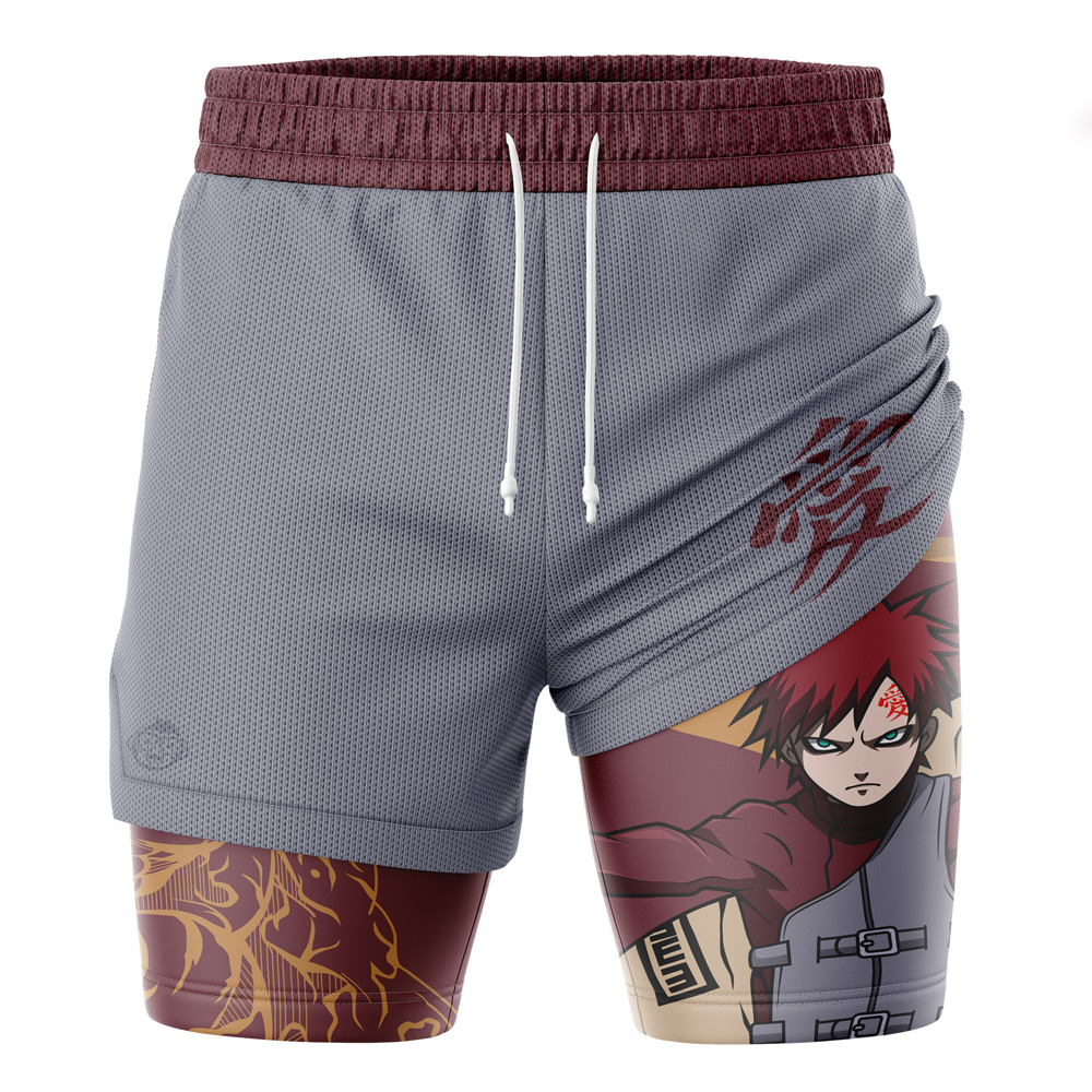 Gaara Shukaku Shippuden 2-in-1 Performance Shorts