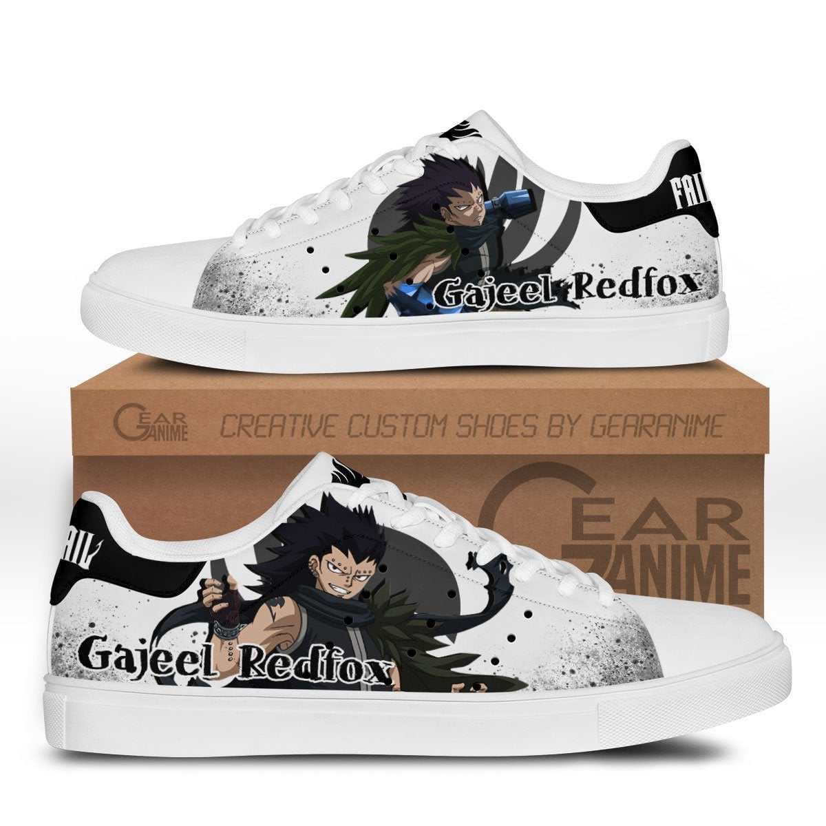 Gajeel Redfox Custom Anime Classic Court Shoes