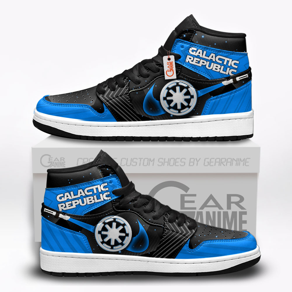Galactic Republic Custom Movie High-Top Leather Sneakers