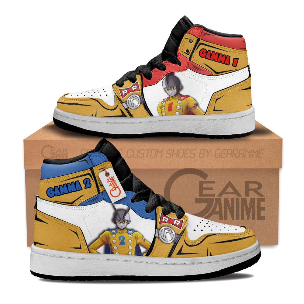 Gamma 1 Gamma 2 Custom Anime Kids High-Top Leather Sneakers Personalized