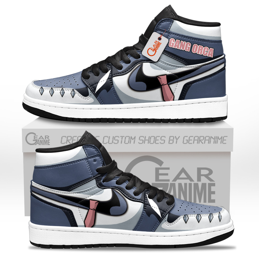 Gang Orca High-Top Leather Sneakers Custom Name