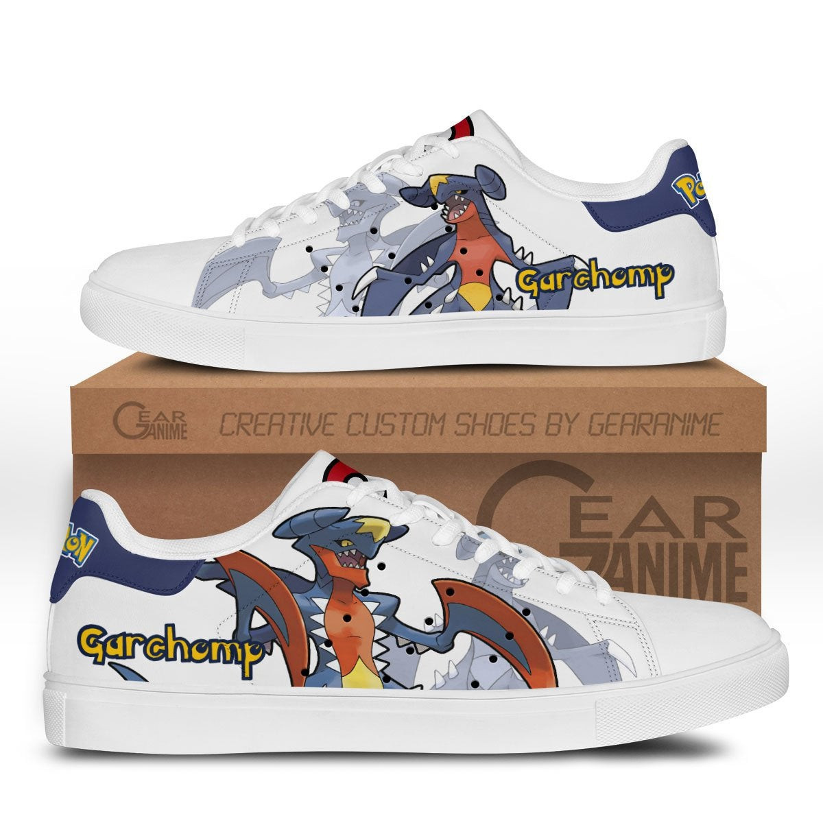Garchomp Custom Anime Classic Court Shoes
