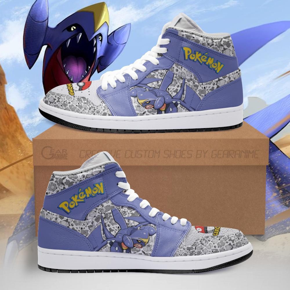 Garchomp Custom Anime High-Top Leather Sneakers PT04