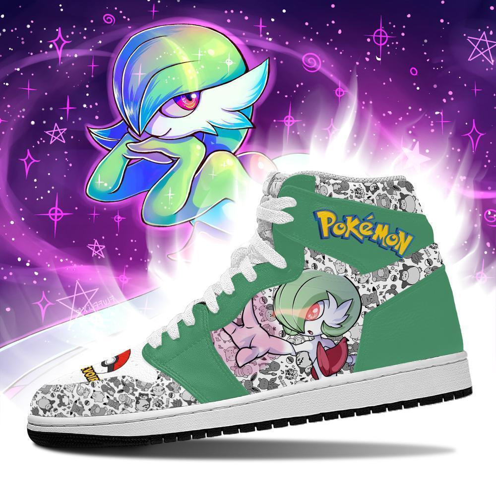 Gardevoir Custom Anime High-Top Leather Sneakers