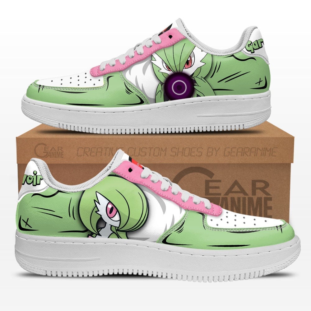 Gardevoir Custom Anime Low-Top Leather Sneakers