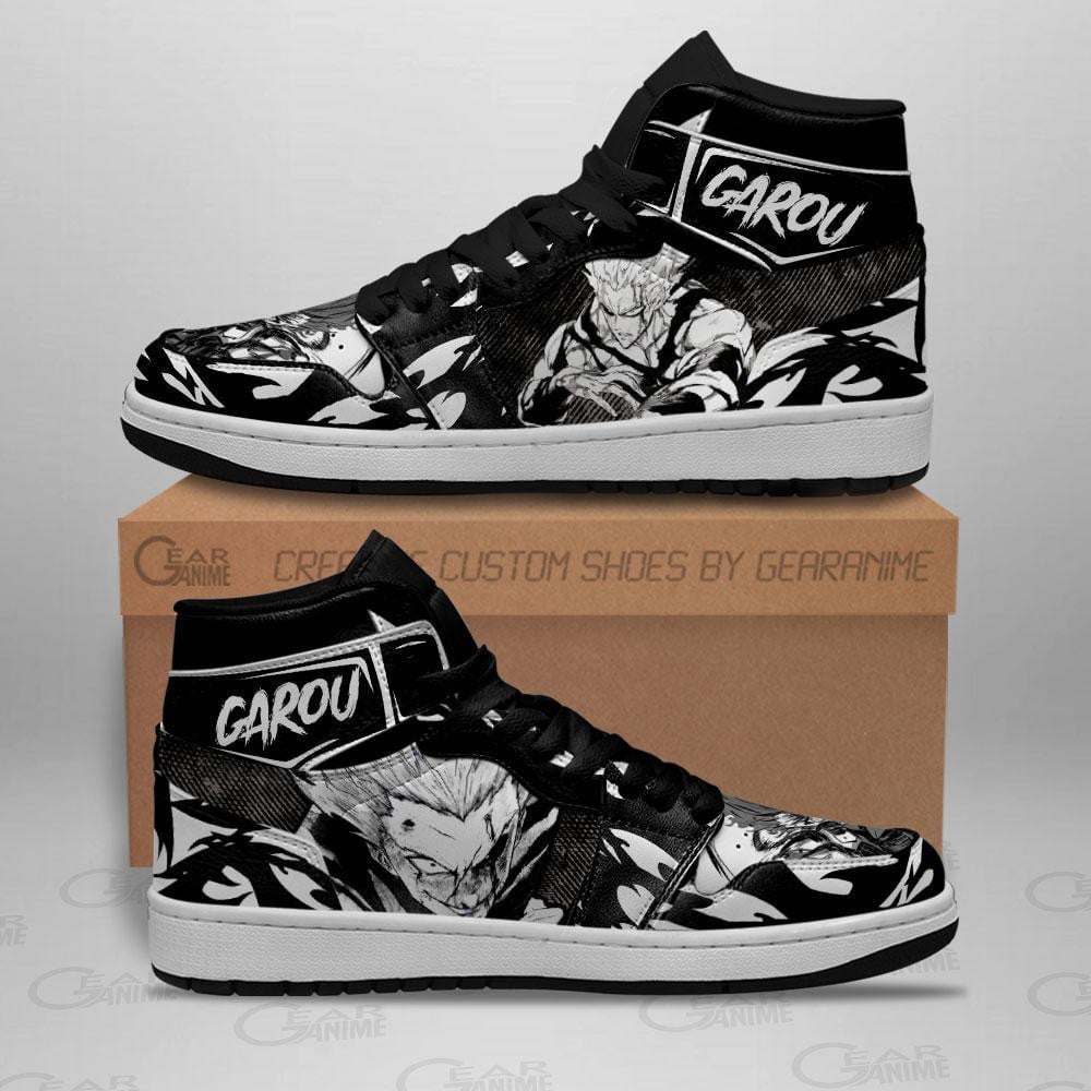 Garou Custom Anime High-Top Leather Sneakers For Anime Fans
