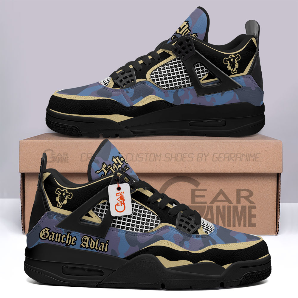 Gauche Adlai Retro 4 Leather Sneakers Custom Name