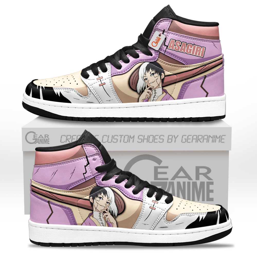 Gen Asagiri High-Top Leather Sneakers Custom Name
