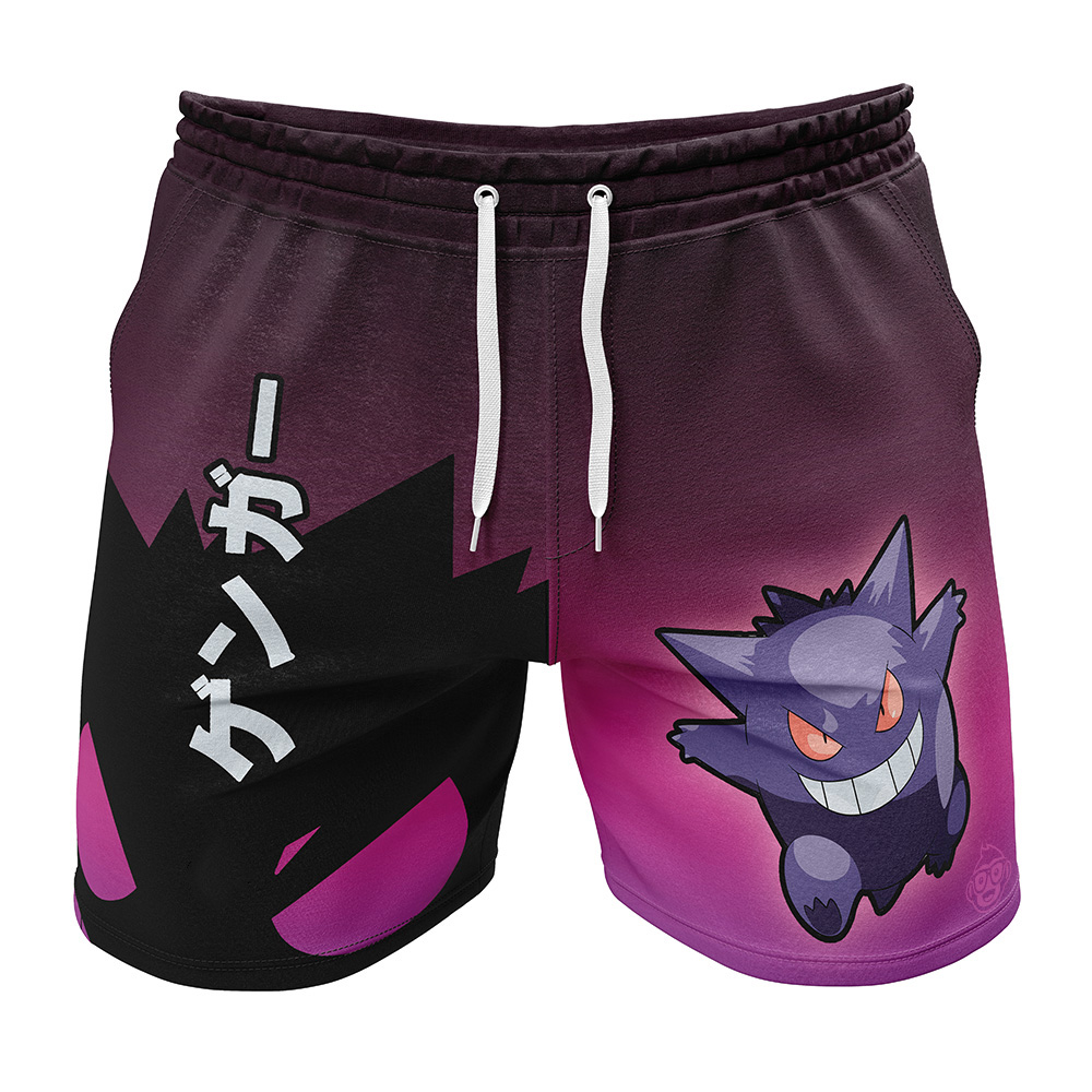 Gengar Nightshade Pokemon Gym Shorts