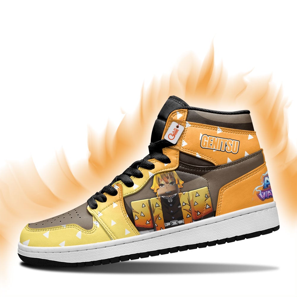 Genitsu Custom Gaming High-Top Leather Sneakers Games Collection Personalized