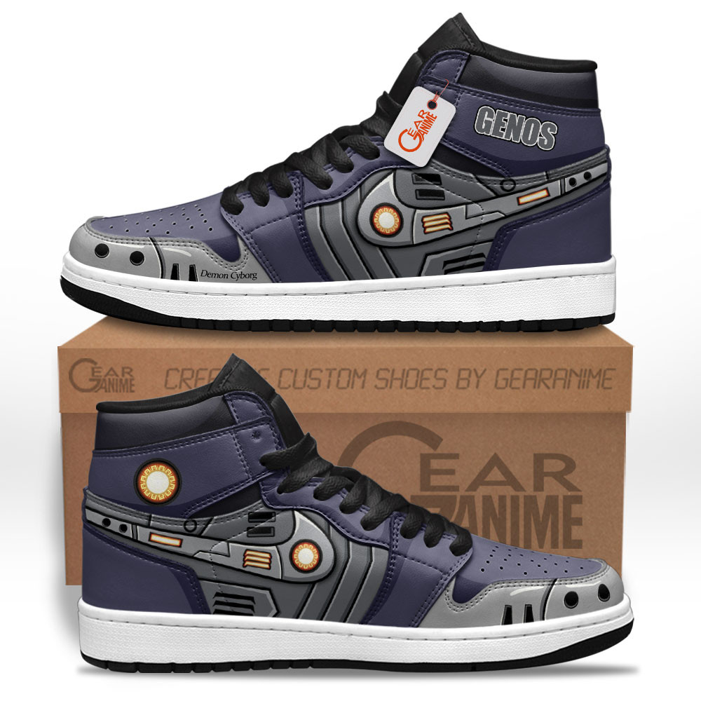 Genos High-Top Leather Sneakers Custom Name