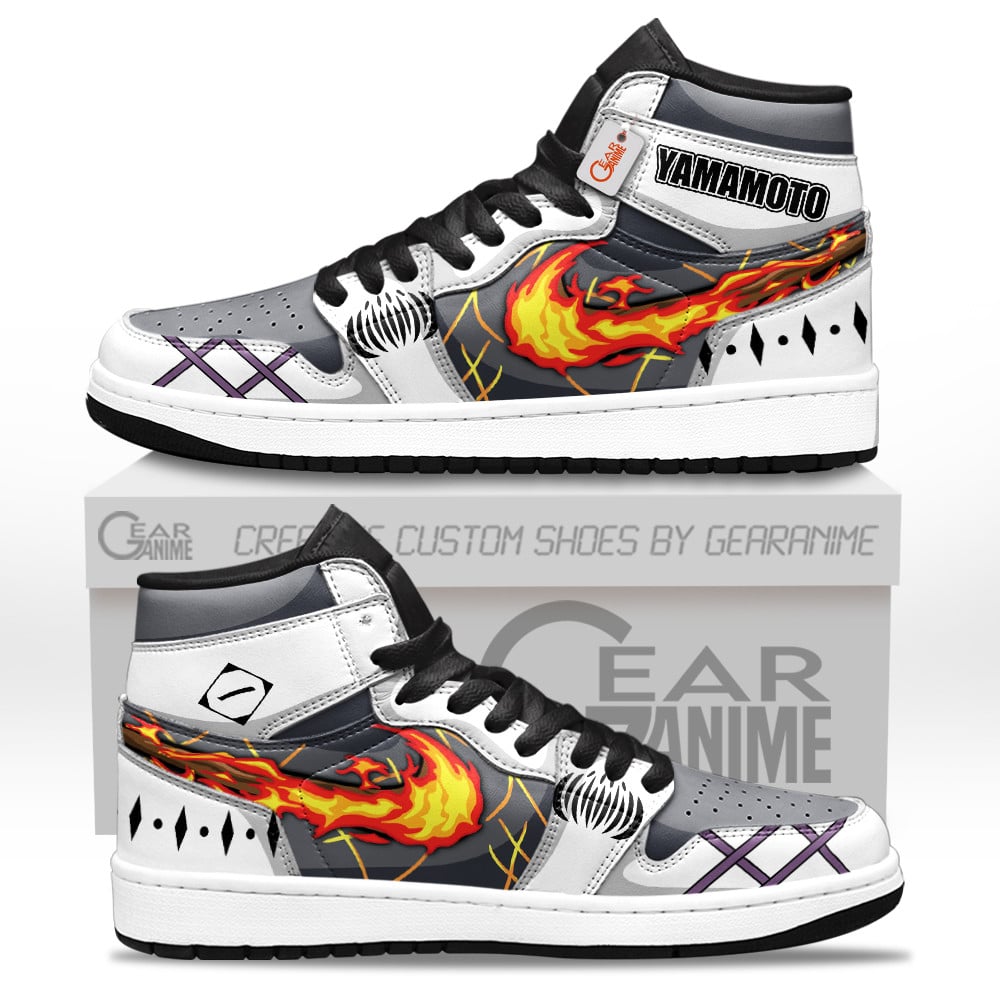 Genryusai Shigekuni Yamamoto High-Top Leather Sneakers Custom Name