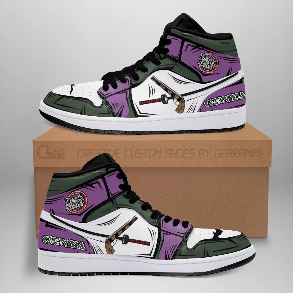 Genya Shinazugawa Custom Anime High-Top Leather Sneakers