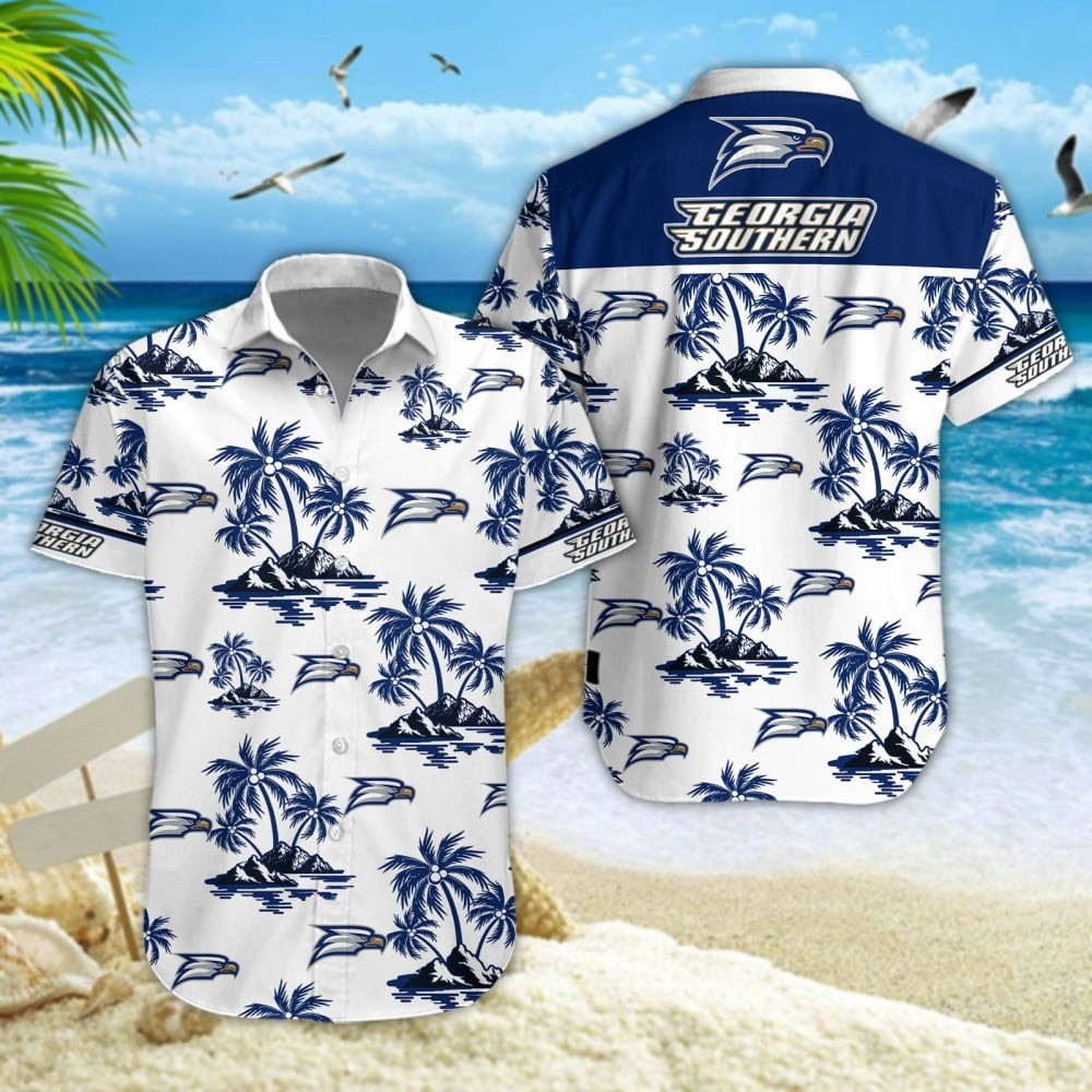 Georgia Southern Eagles Football Hawaiian Football Vacation Shirt Gift For Football Players