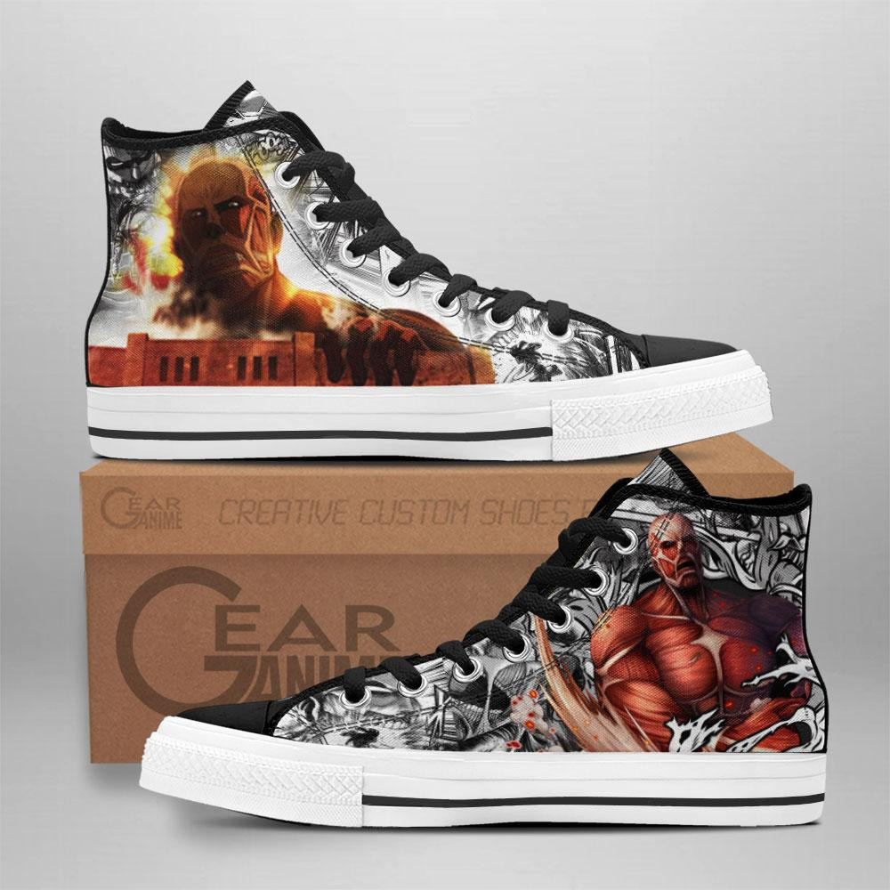 Giant Titan Custom Anime High-Top Canvas Shoes TT2508