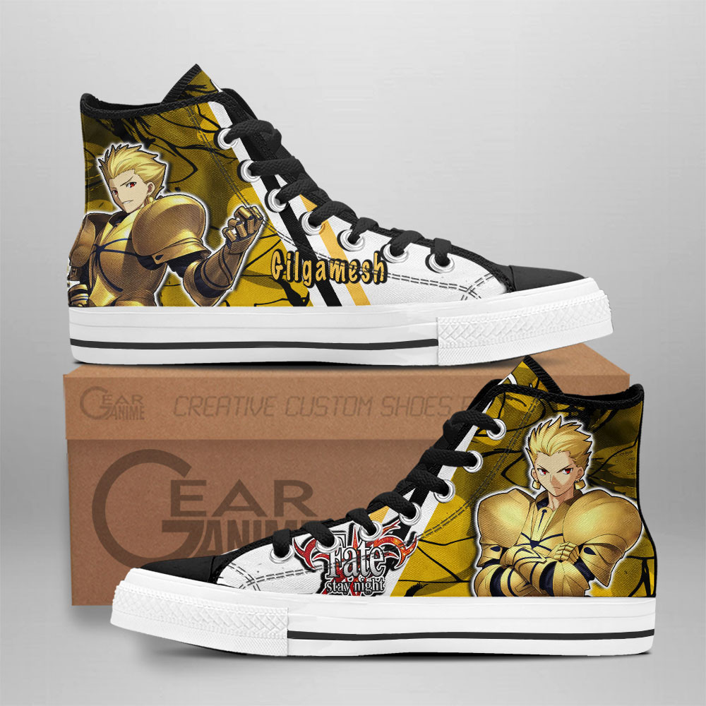 Gilgamerh Custom Anime High-Top Canvas Shoes