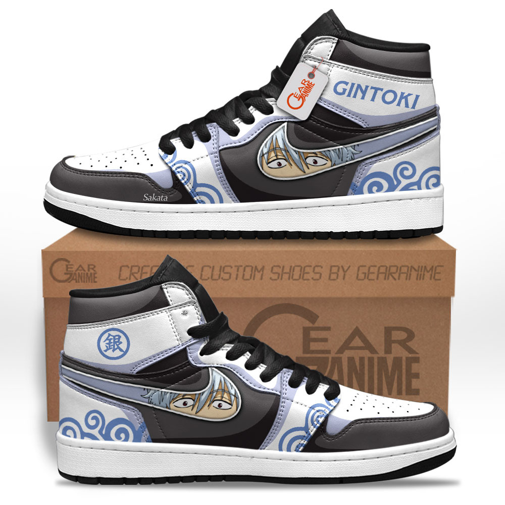 Gintoki Sakata Custom Anime High-Top Leather Sneakers