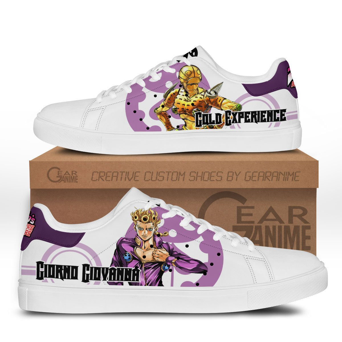 Giorno Giovanna Custom Anime Classic Court Shoes