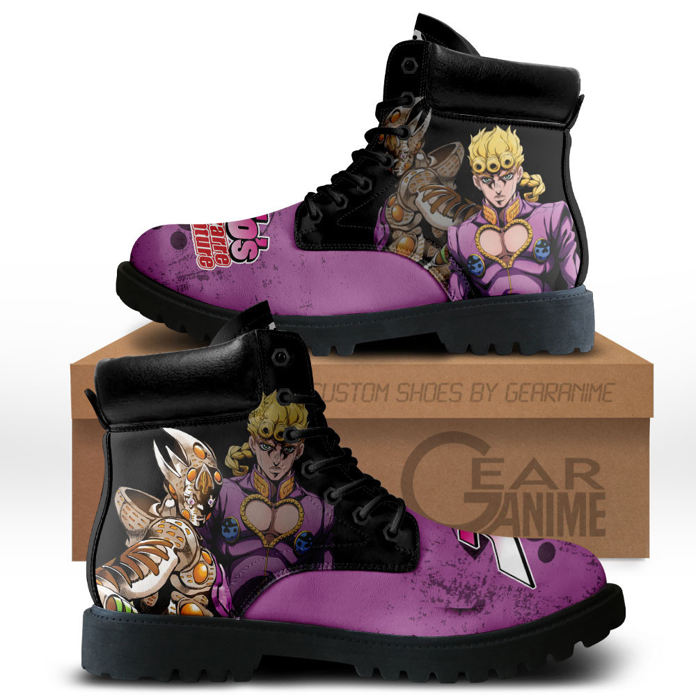 Giorno Giovanna Custom Anime Combat Boots MV0512