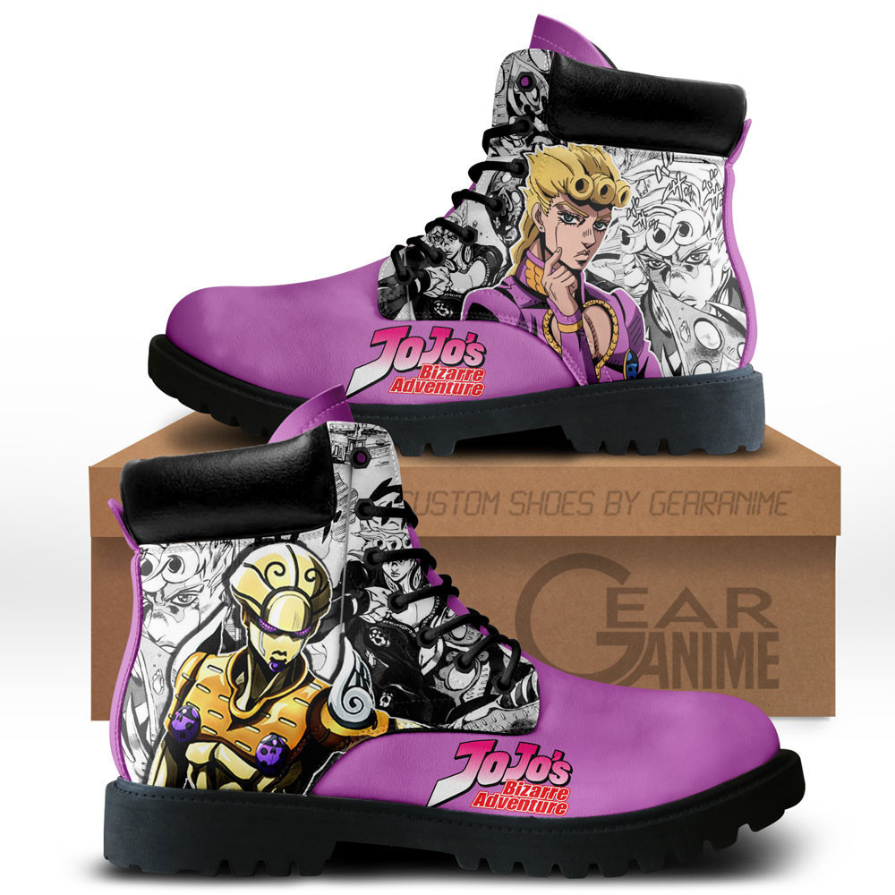 Giorno Giovanna Custom Anime Combat Boots NTT071