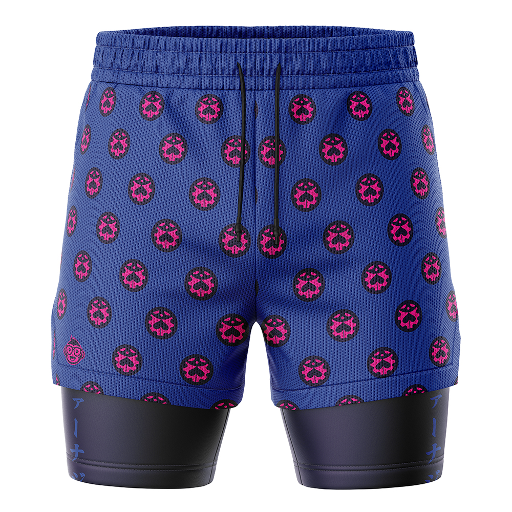 Giorno Giovanna Jojo’s Bizarre Adventure 2-in-1 Performance Shorts