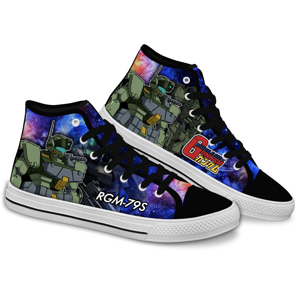 GM Spartan Custom Anime High-Top Canvas Shoes