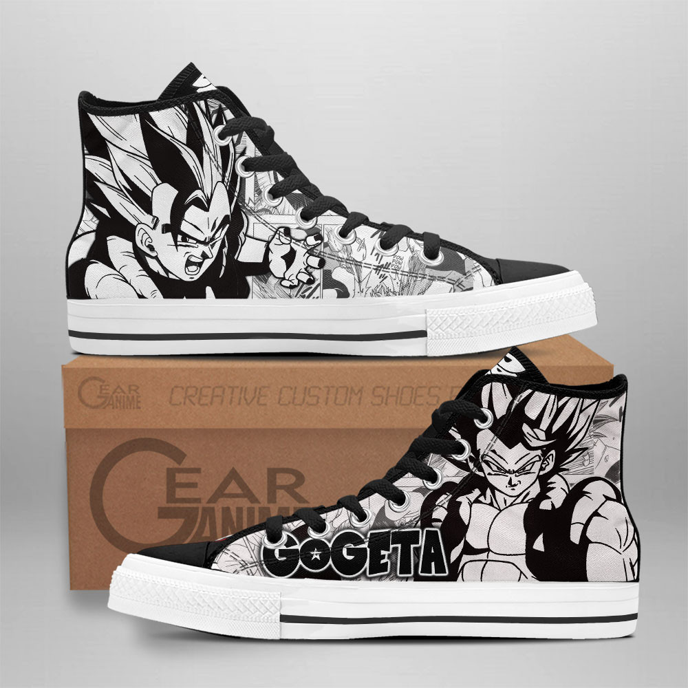 Gogeta Custom Anime High-Top Canvas Shoes