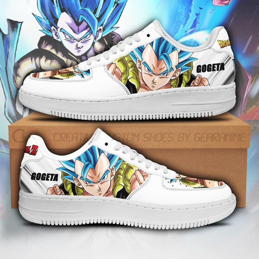 Gogeta Custom Anime Low-Top Leather Sneakers