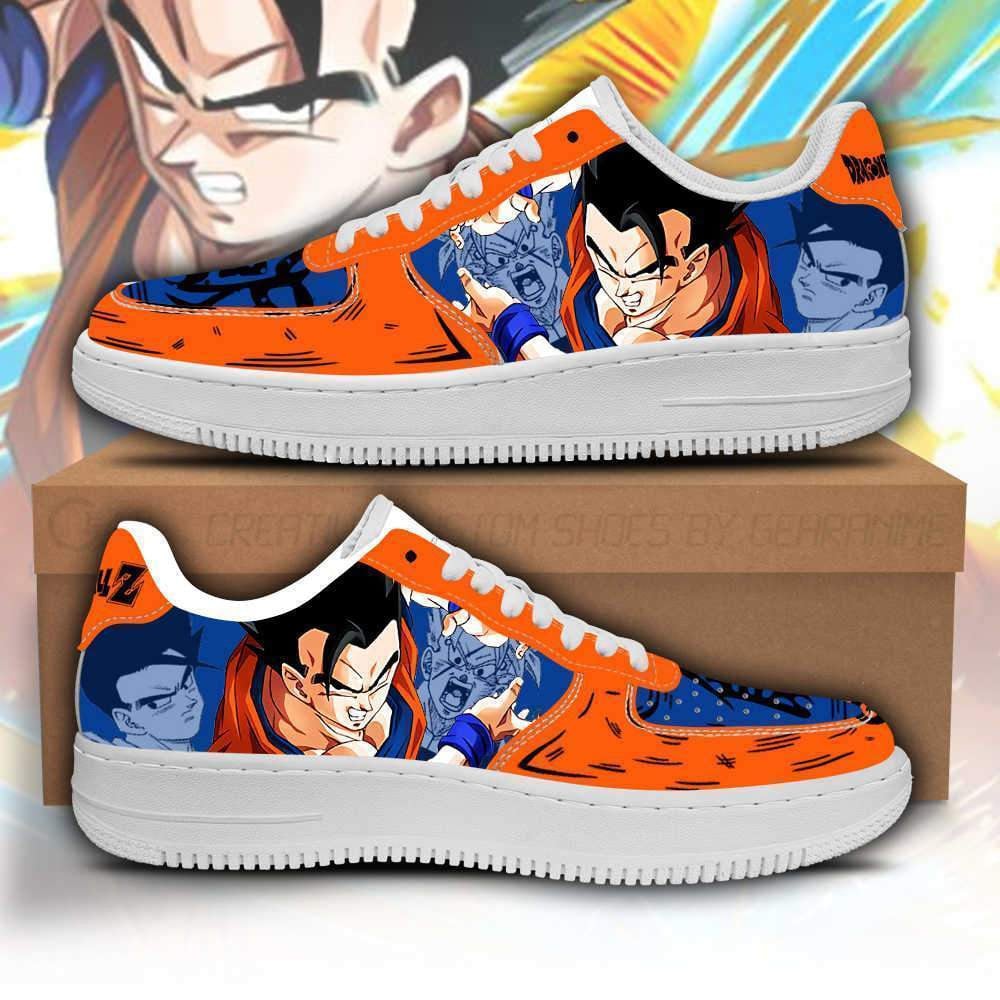 Gohan Custom Anime Low-Top Leather Sneakers