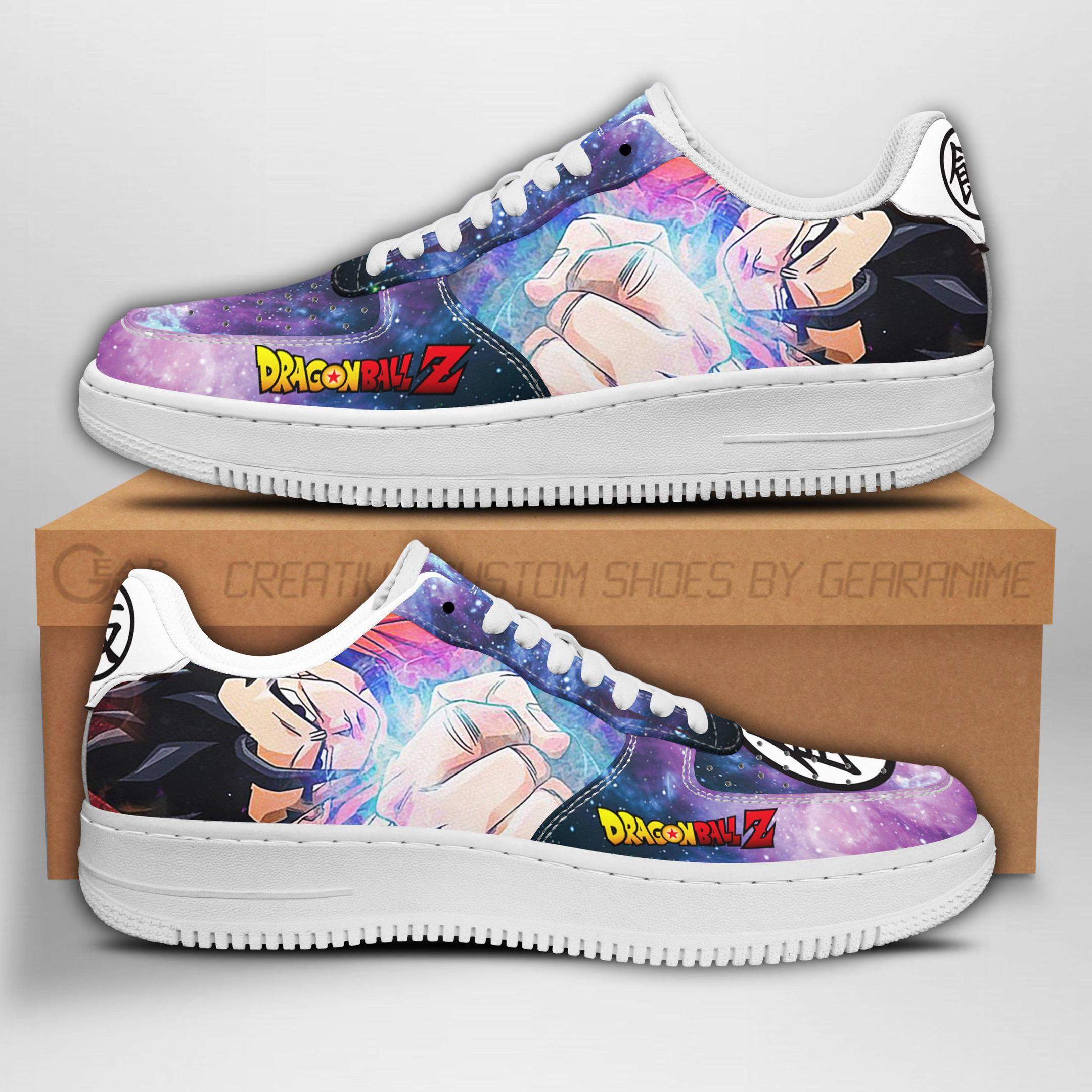 Gohan Custom Anime Low-Top Leather Sneakers