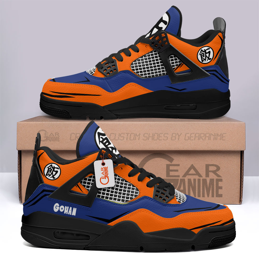 Gohan Retro 4 Leather Sneakers Custom Name
