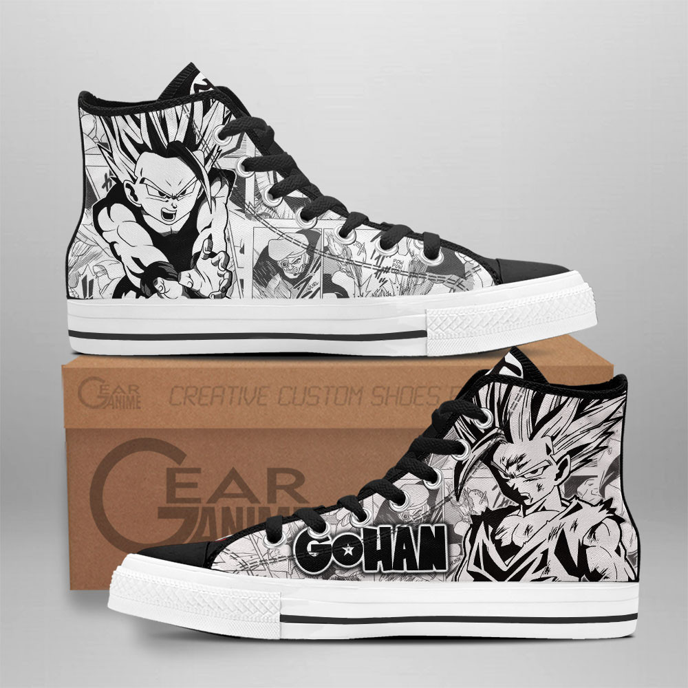 Gohan Super Saiyan Custom Anime High-Top Canvas Shoes