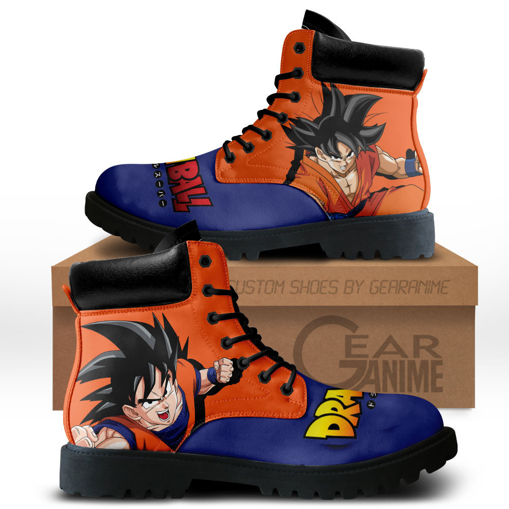 Goku Custom Anime Combat Boots MV2811