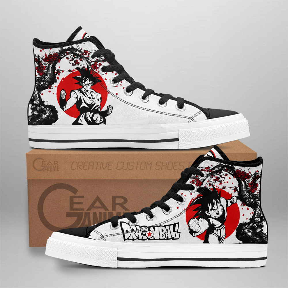 Goku Custom Anime High-Top Canvas Shoes NTT210