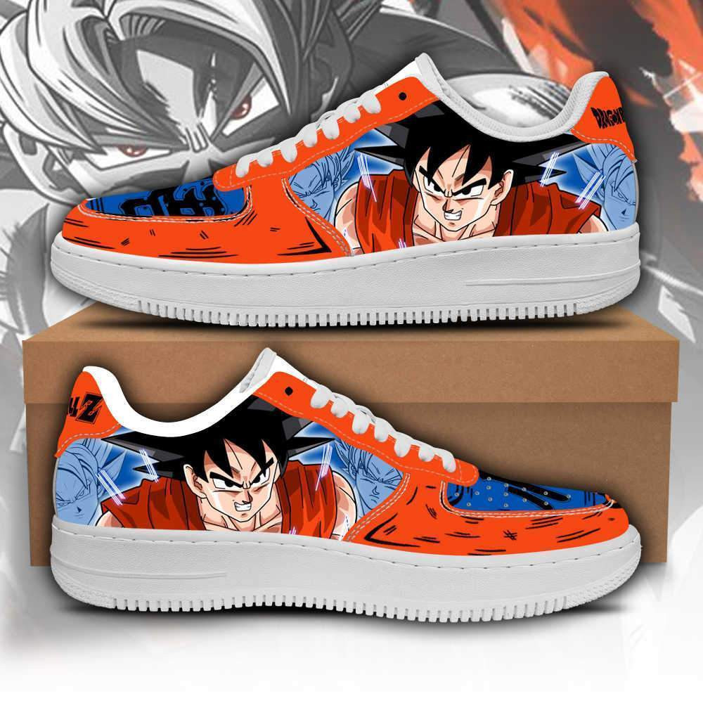 Goku Custom Anime Low-Top Leather Sneakers