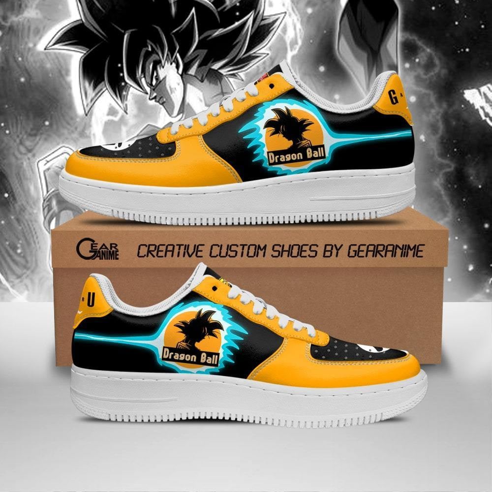 Goku Custom Anime Low-Top Leather Sneakers