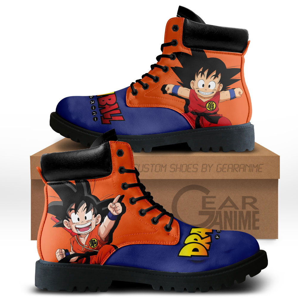 Goku Kid Custom Anime Combat Boots MV2811