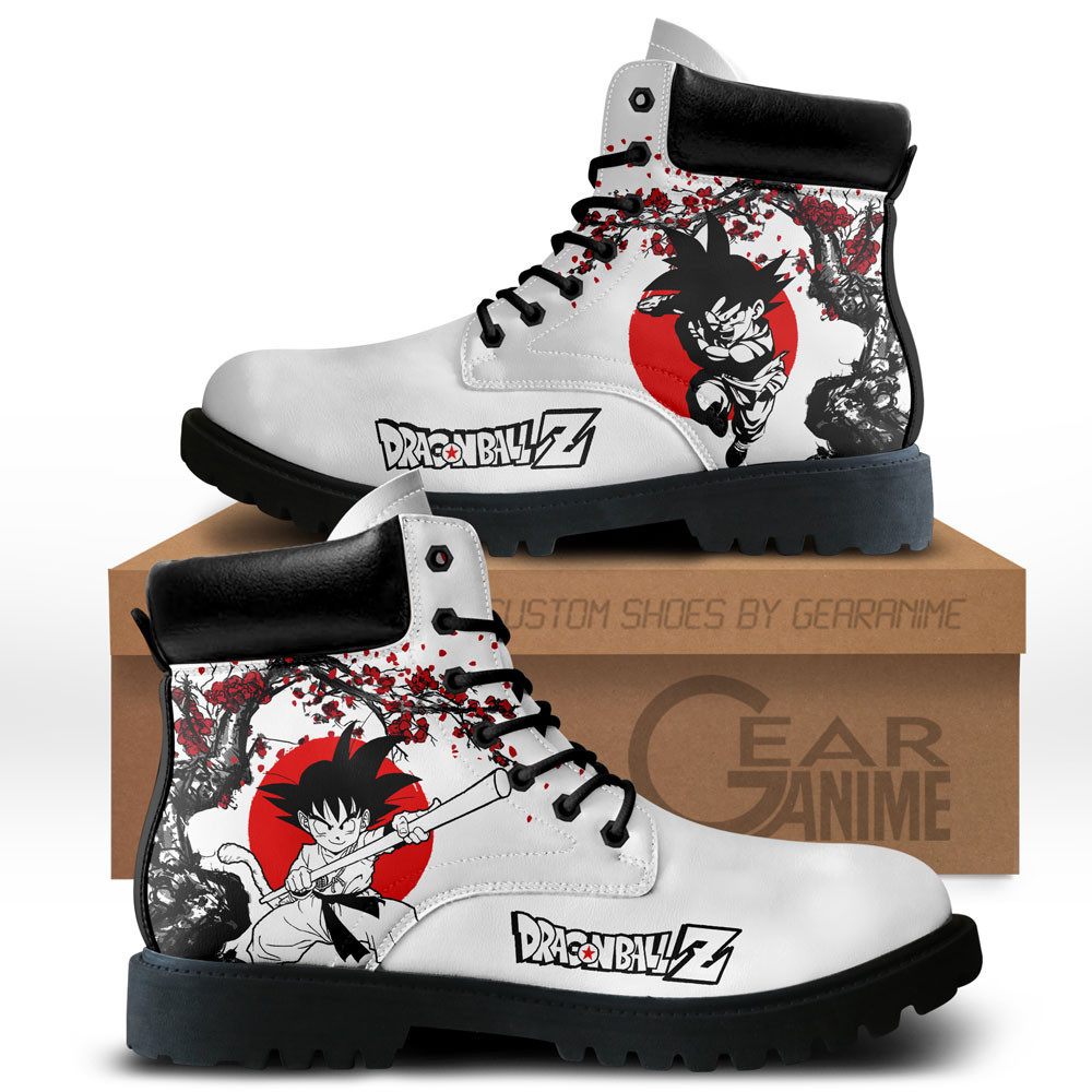 Goku Kid Custom Anime Combat Boots NTT071