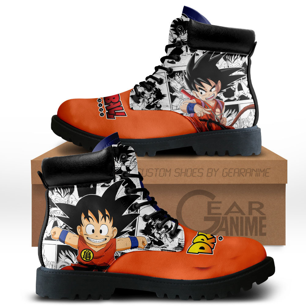 Goku Kid Custom Anime Combat Boots