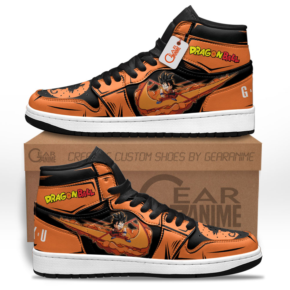 Goku Kid Custom Anime High-Top Leather Sneakers