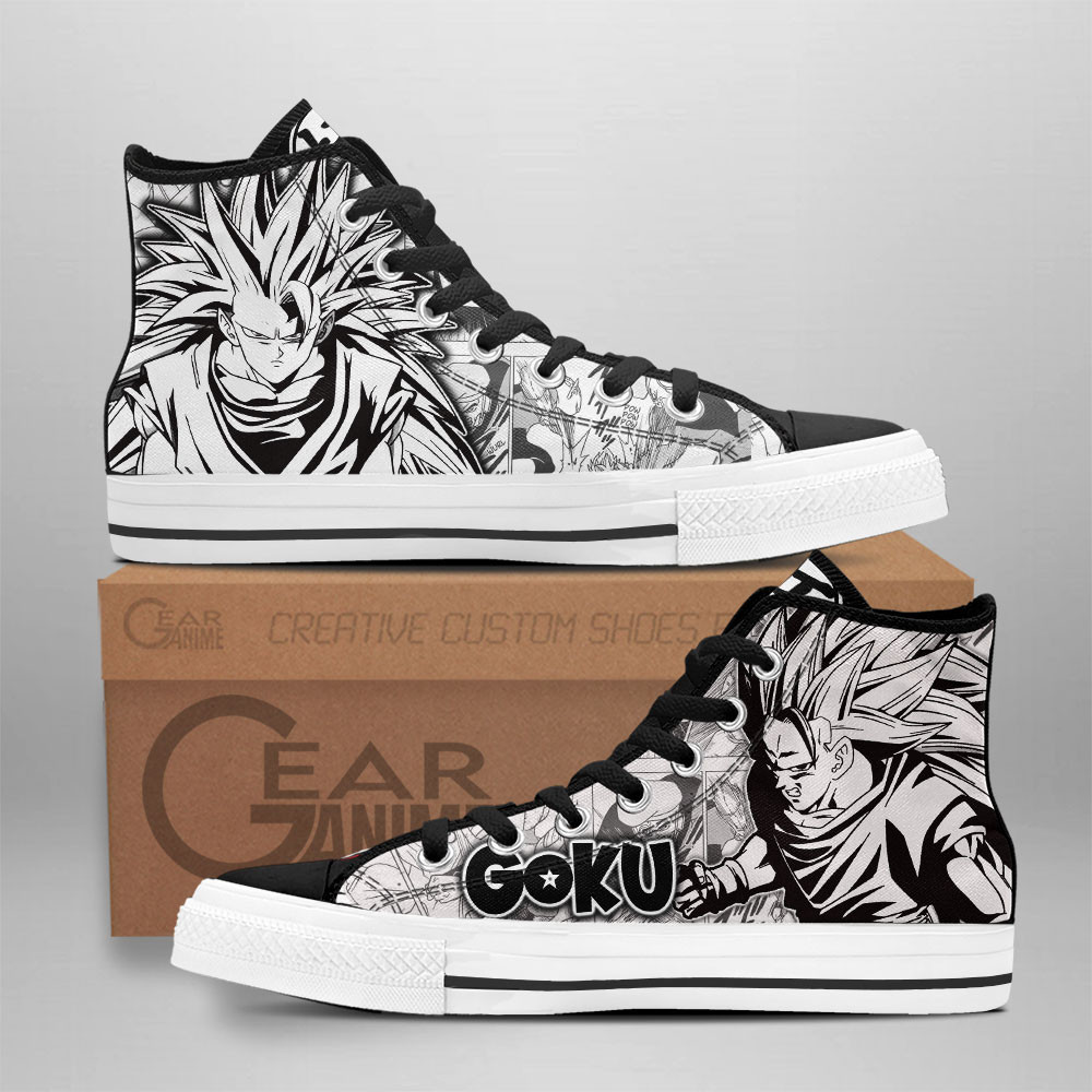Goku Super Saiyan Custom Anime High-Top Canvas Shoes